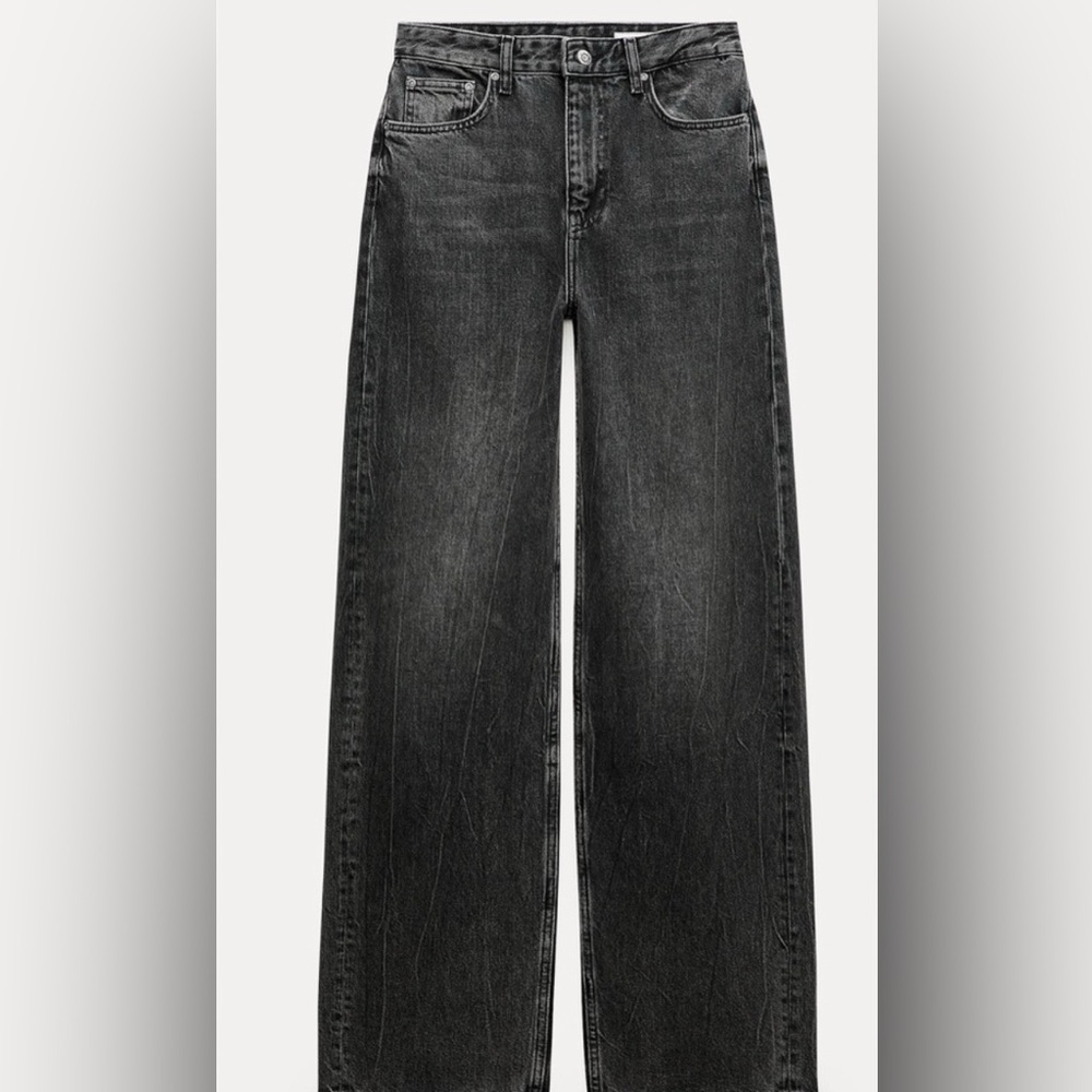 Zara Highrise Wide Leg Jeans